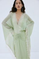 Mint Yeşili Oversize Maksi Elbise