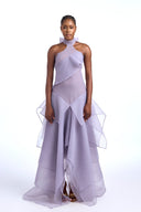 Robe maxi Arida à volants et nœud superposé