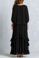 Æterisk sæt med lagdelt chiffon-nederdel