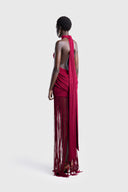 Robe longue dos nu à nouer Nova Halter