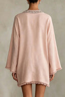 Boho-Minikleid mit Strassfransen