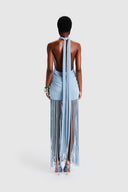 Robe longue dos nu à nouer Nova Halter