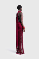 Robe longue dos nu à nouer Nova Halter