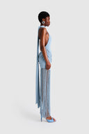 Robe longue dos nu à nouer Nova Halter
