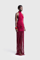 Robe longue dos nu à nouer Nova Halter