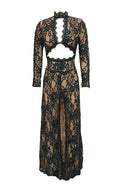 Vestido maxi romântico de renda floral