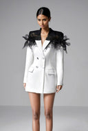 Joanne Spitzen Mini Blazer Kleid