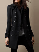 Manteau en laine pour femme automne et hiver