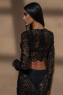 Σετ Lena Floral Hollow Out