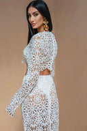 Σετ Lena Floral Hollow Out