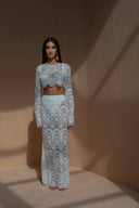 Σετ Lena Floral Hollow Out