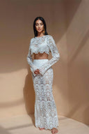 Σετ Lena Floral Hollow Out