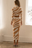 Lena Zebra Print Strick-Set