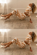 Lena Zebra Print Strick-Set