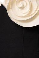 Myrna Blumen Krepp Mini-Kleid