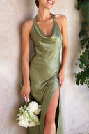 Vestido Maxi Sian - Verde-oliva