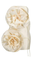 Venus Blumen Trägerloses Mini-Kleid